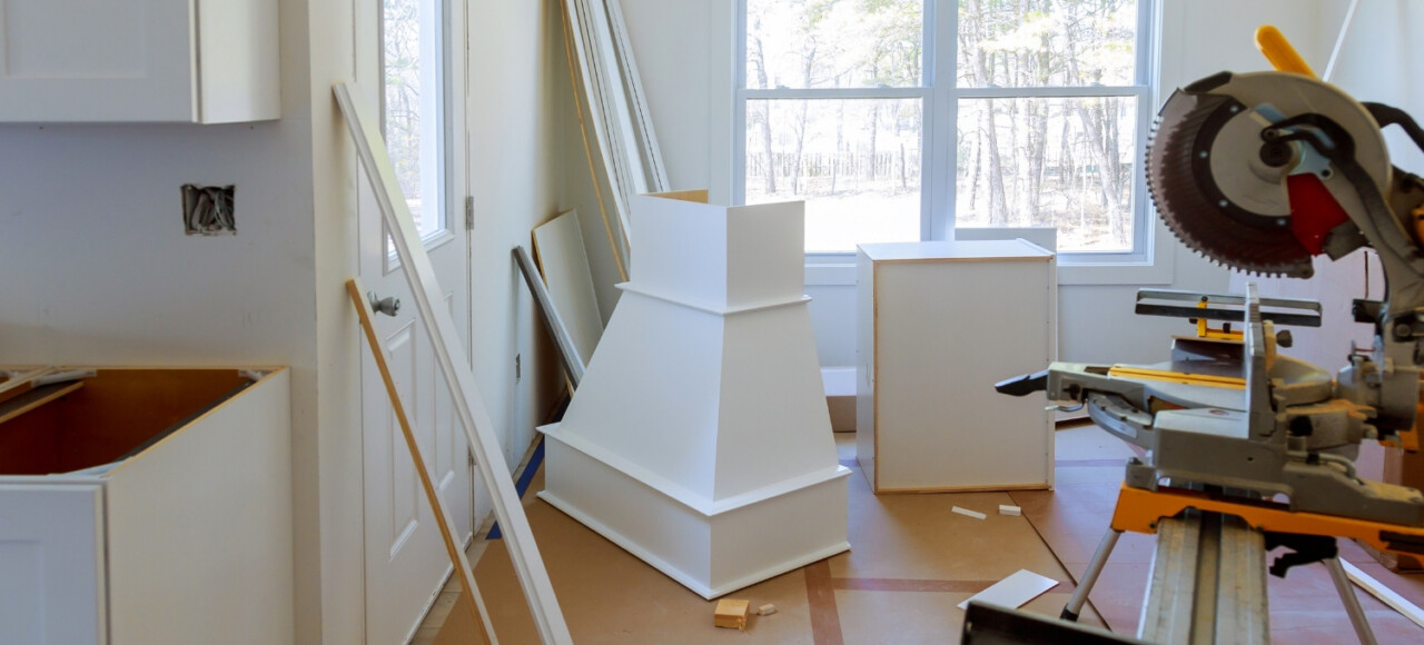 Details of a new home remodel construction