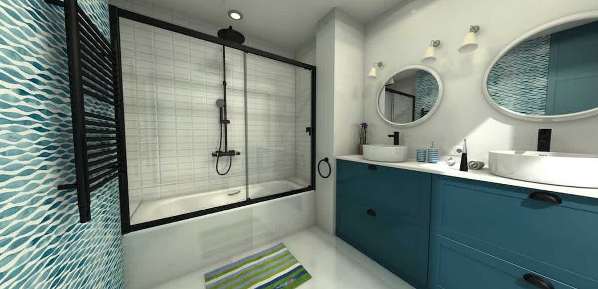 Picture of a bathroom remodeling project