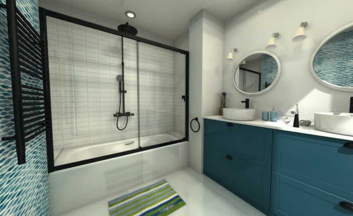 Picture of a bathroom remodeling project