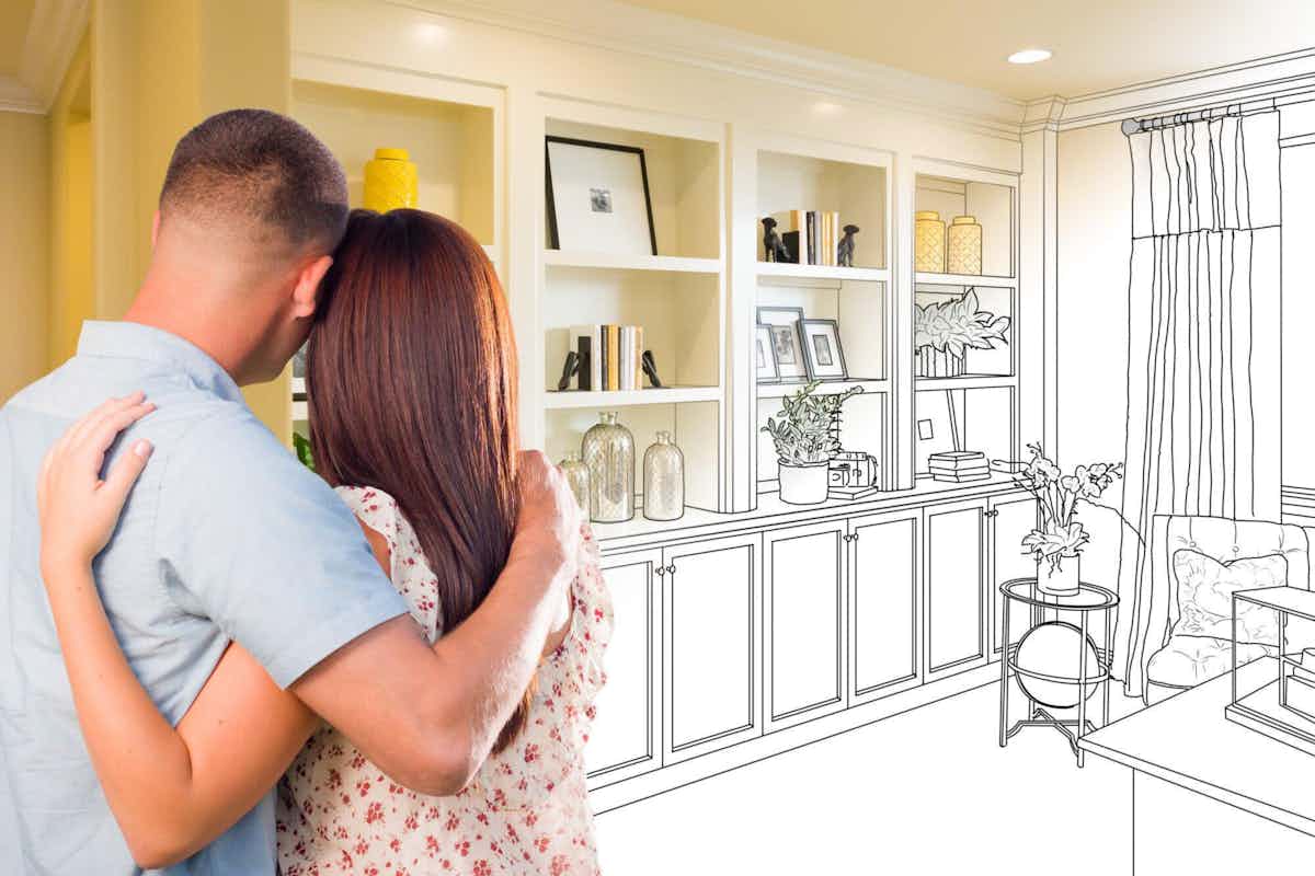 couple going through the home renovation checklist