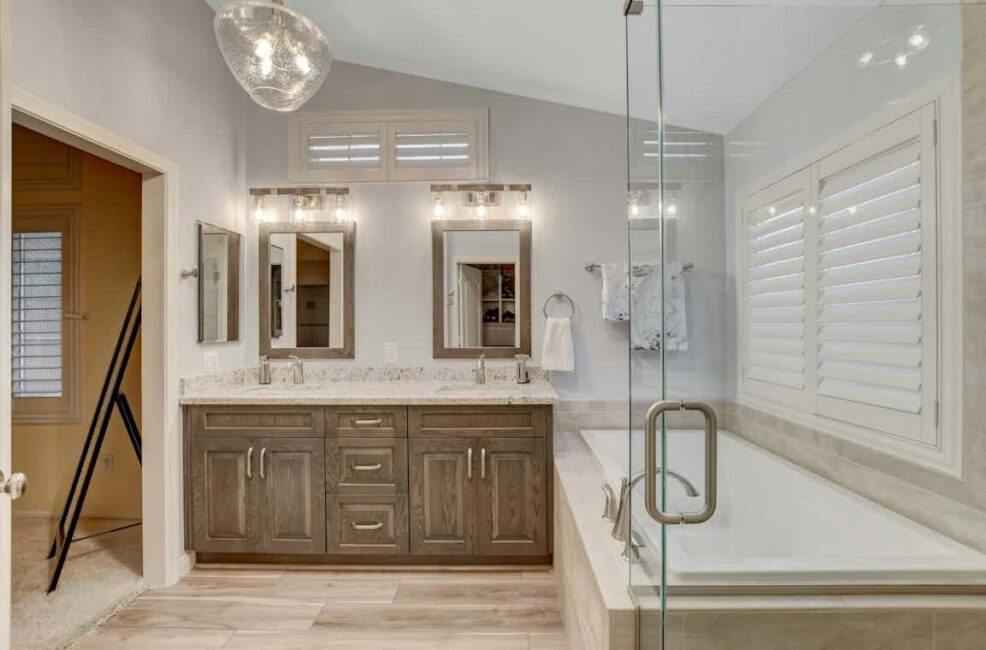 wild strawberry bathroom remodel
